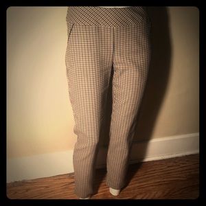 ATTRE New York Tan Checkered Pants Size 4